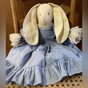 VTG Floppy Ears Country Bunny Rabbit Stuffed  Bunny 20 inches